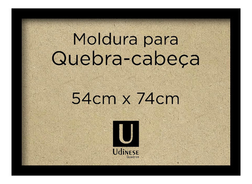 Moldura Para Quebra Cabeça Decoração 54cm X 74cm Jogo Game