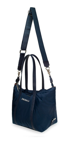 Imagen 2 de 7 de Bolsa Negra De Nylon Impermeable Satchel Y Crossbody
