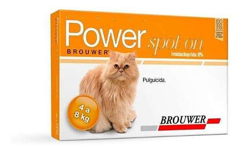 Antiparasitario Pipeta Power Spot On Para Gatos De 4 A 8kg