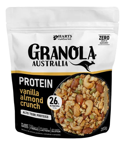Granola Keto Protein Vanilla Almond Crunch 200g Harts