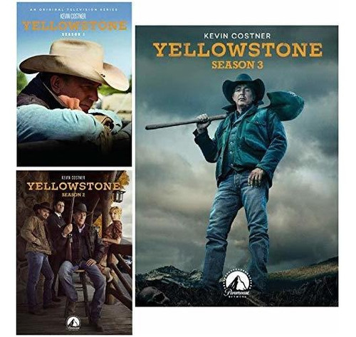 Yellowstone Las Estaciones Completas 1-3 Dvd Caja 4x4do
