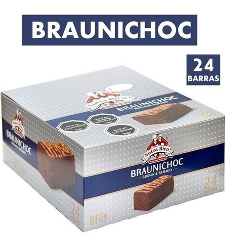 Brownie Braunichoc Bizcochos Caja 24 Unidades