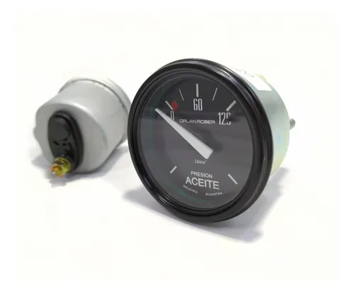 Reloj Presión De Aceite 52mm Orlan Rober Con Bulbo Sensor