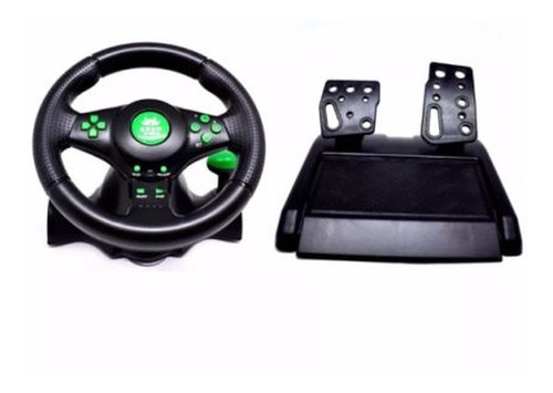 Volante Controle Xbox360 Ps3 Ps2 Pc Usb Verde Kp-5815a Knup