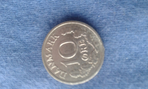 Moneda De Dinamarca De 10 Ore De 1962 { Vf }
