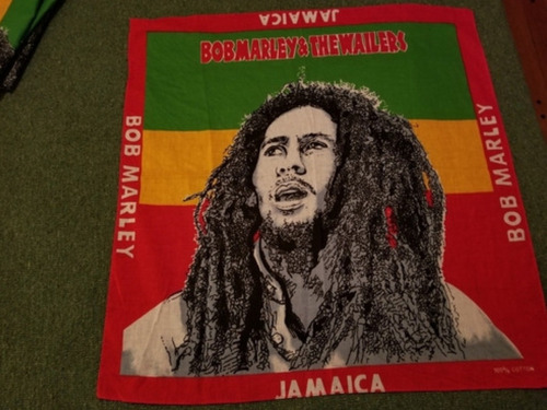 Lote X 4 Pañuelos Bob Marley Jamaica 54.5x56cm