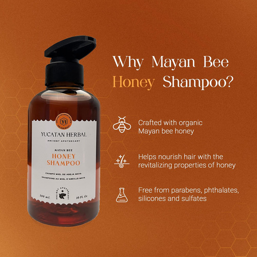 Yucatan Herbal Champú Miel De Abeja Maya