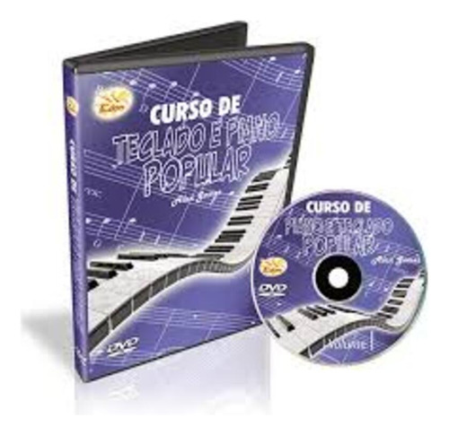 Dvd Curso De Teclado E Piano Popular Alan Gomes V. 1,2,3 E 4
