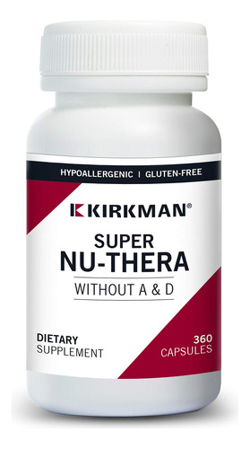 Kirkman Super Nu-thera® Sin Vitaminas A Y D - Hipoalergenico