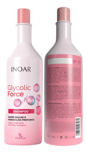 Kit Inoar Glycolic Force Shampoo 1l + Condicionador 800ml
