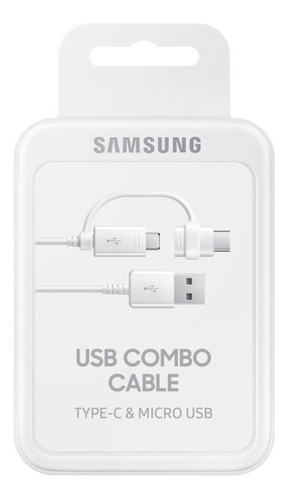 Cable Samsung 2 En 1 Usb Tipo C & Micro Usb Original