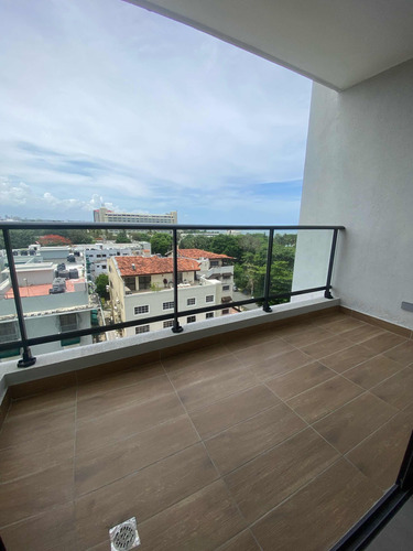Apartamento En Alquiler En Gazcue Vista Al Mar 2habitaciones