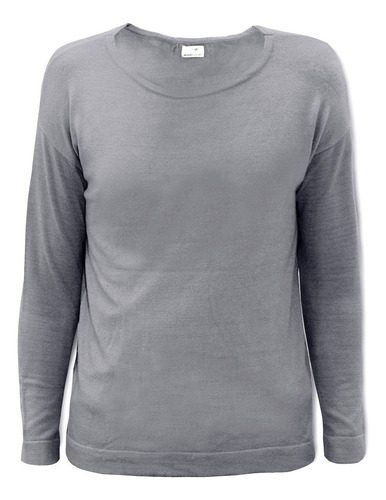 Combo Kit Ambo Cirugia Sweater Invierno Mujer Gris Claro Lisa Ll