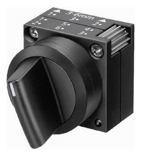 Selector 2 Posiciones 22 Mm Plástico 3sb3000-2ka11 Siemens Negro
