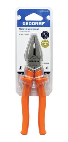 Alicate universal Gedore 8280-200 IOX 8" laranja