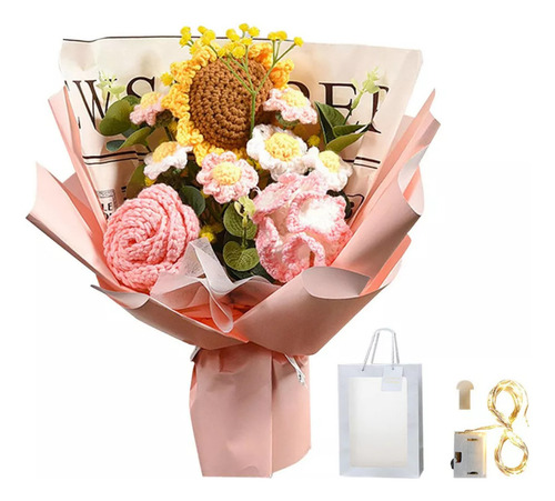 - Ramo De Flores Completo De Ganchillo, Ramo De Flores