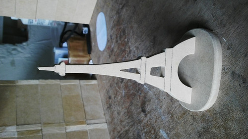 Imagen 6 de 6 de Bella Torre Eifel De 15 Cm En Crudo Para Pintar