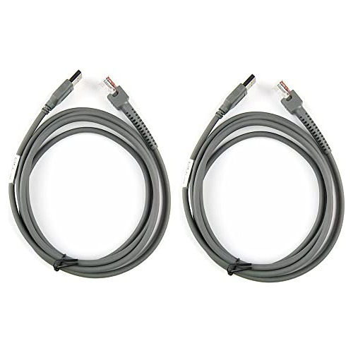 Ls2208 Cable Usb Rj45 De 7 Pies 2 Metros Dura-grey Escã...