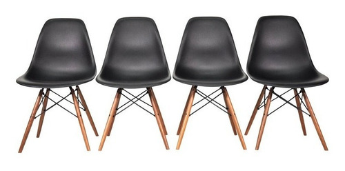 Imagen 2 de 5 de Juego De Comedor Mesa 90 Cm + 4 Sillas Eames