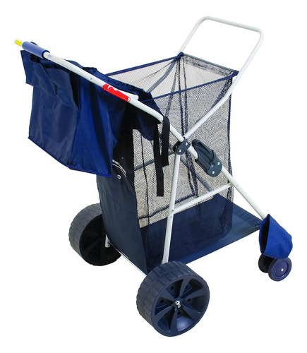 Carrito Plegable De Utilidad Playa   Wheeler Deluxe Bol...