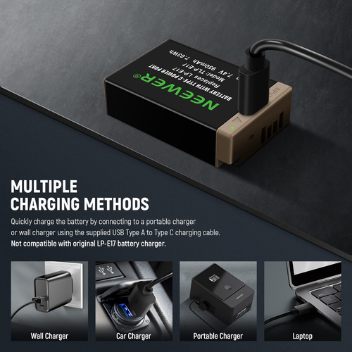 Neewer 950mah Lp-e17 Batería P/ Canon R50 R8 Rp R10 R100 T8i