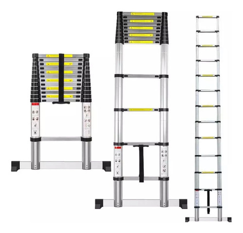 Escalera Telescopica 6 Metros Retractil Facil De Guardar