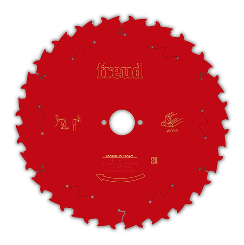 Disco De Serra Circular 250mm Madeira Fr23w001t Freud Cor Vermelho