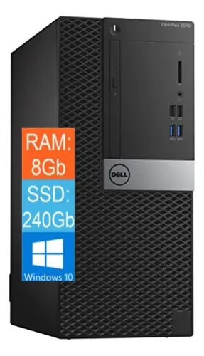 Cpu Dell Optiplex Mt I7 6700 8gb Ssd 240gb W10 + Brinde Wifi