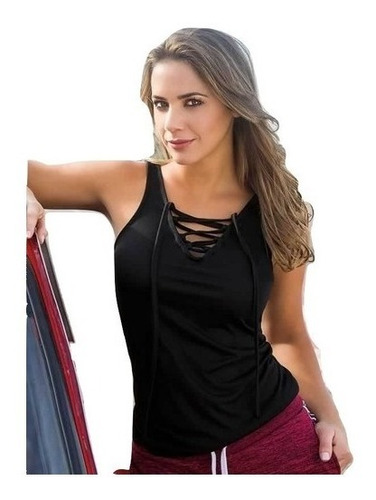 Musculosa De Viscosa De Mujer , Ropa Deportiva. Shedyl