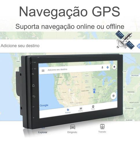 Player De Navegação Automotiva De 9 Polegadas Com Carplay