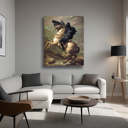 Poster Lona Darth Vader Caballo Meme Y Locura Con Envio