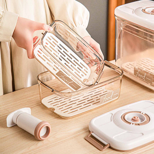 (4600 #mold) Contenedor De Vacío Cuadrado De Gran Capacidad