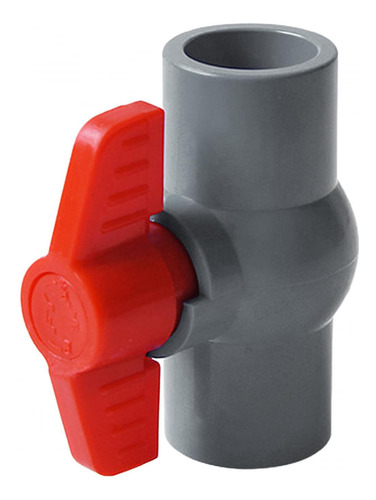 Válvula De Bola De Pvc Para Tratamiento De Agua, Gris 25mm