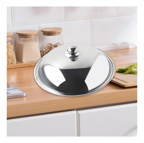 Para Para Tapa De Acero Inoxidable Para Sartén, 36 Cm, Tapa