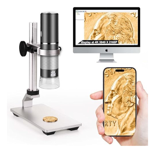 Microscopio Ninyoon 4k Con Soporte Profesional Para iPhone A