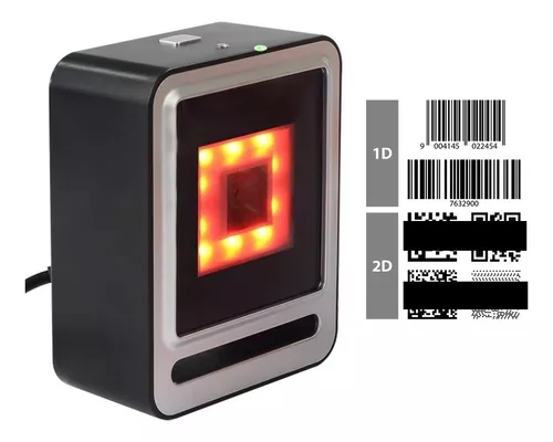 Lector de códigos de barras 1D MUNBYN con sensor automático y escáner láser omnidireccional de 100 líneas. 