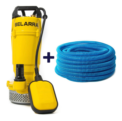 Combo Bomba Sumergible 1/2 Hp + Manguera Piscina 1 X 30 Mt