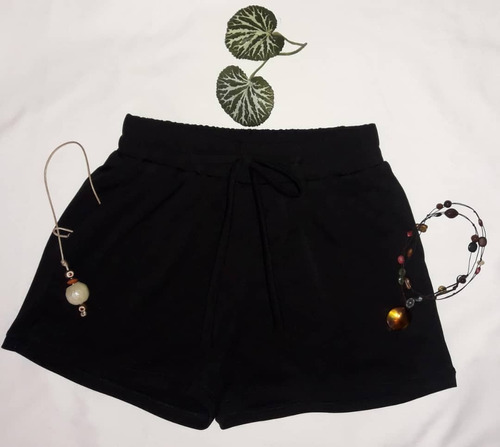 Short De Dama Casual Negro