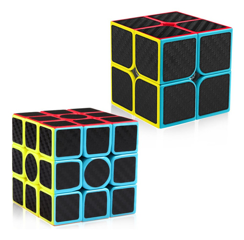 Fibra De Carbono 2x2 3x3 Speed Cube Set, 2x2x2 3x3x3 Cu...