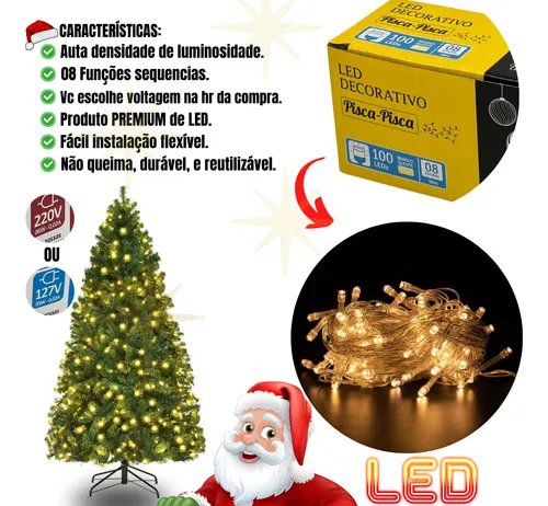 Árvore Natal Pinheiro 150cm Enfeitada Decorada Promoção