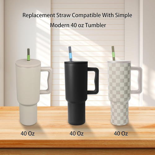 Popote De Repuesto Para Vaso Simple Modern De 40 Oz Con Cepi