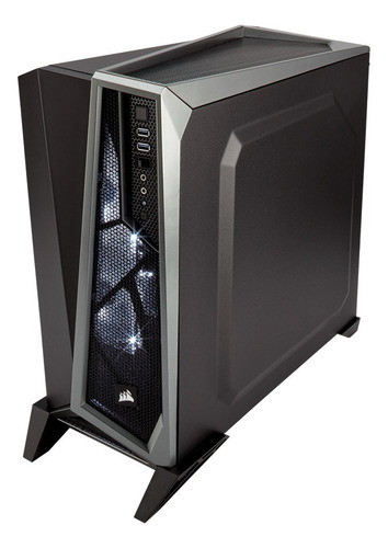 Funda Corsair Carbide Spec Alpha CC-9011084-WW, color plateado y negro BLA