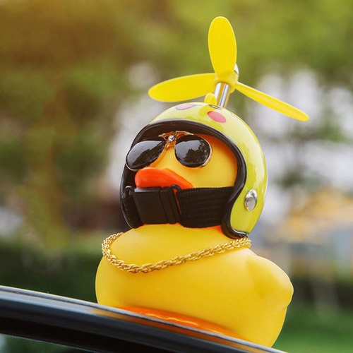 Patito Pato Casco Hélice Coche Decoración Bici Moto 5 P