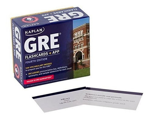 Gre Vocabulary Flashcards + App (kaplan Test Prep).