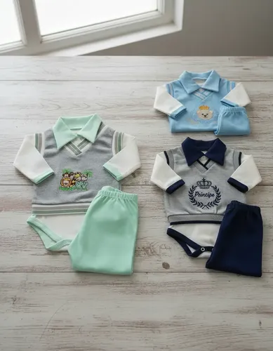 Body Bebê, Calça e Colete Bordado — Conjunto Pagão 3 Peças
