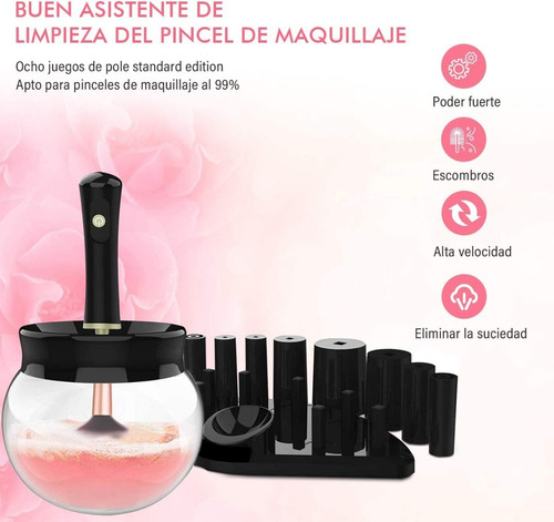 Imagen 4 de 7 de Limpiador De Brochas De Maquillaje