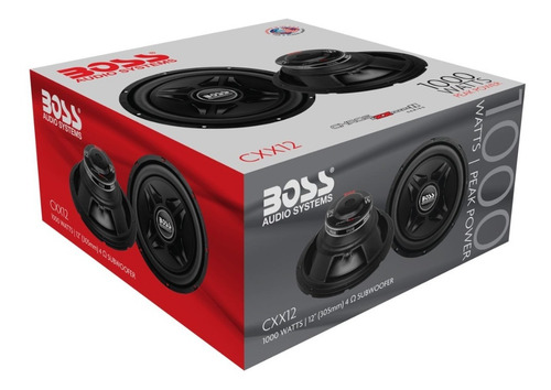 Imagen 5 de 7 de Subwoofer 12 Boss Cxx12 1000w 4ohm Nuevos Box - Tecnoway