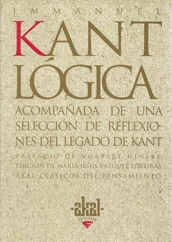 Lógica, Kant, Ed. Akal