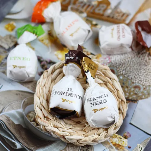 Bianco Nero Bombón Relleno Chocolate Ganache - 180gr Italia