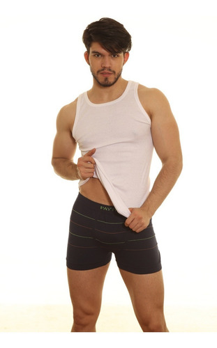 Imagen 2 de 5 de Camiseta Musculosa Malla Morley Pack X 6 Algodon Paytity